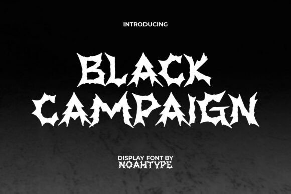 Black Campaign Font - Featured Image