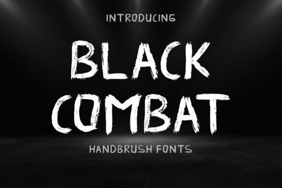 Black Combat Font - Featured Image