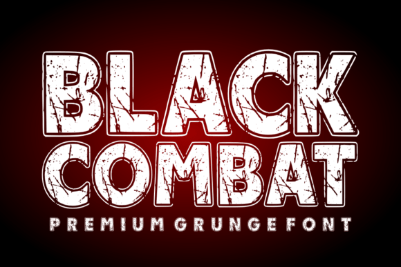 Black Combat Font - Featured Image