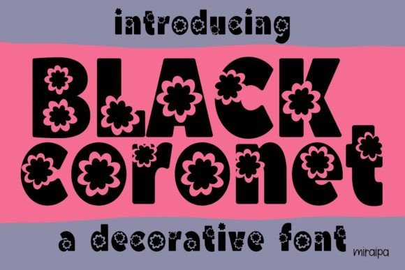 Black Coronet Font - Featured Image
