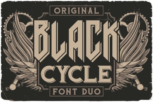 Black Cycle Font - Featured Image
