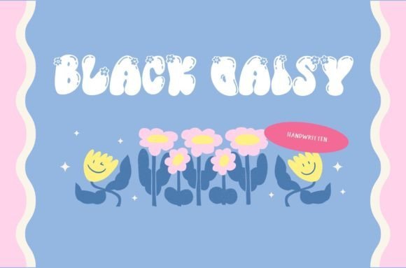 Black Daisy Font - Featured Image