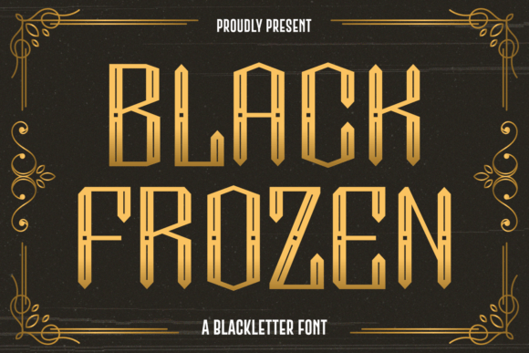 Black Frozen Font - Featured Image
