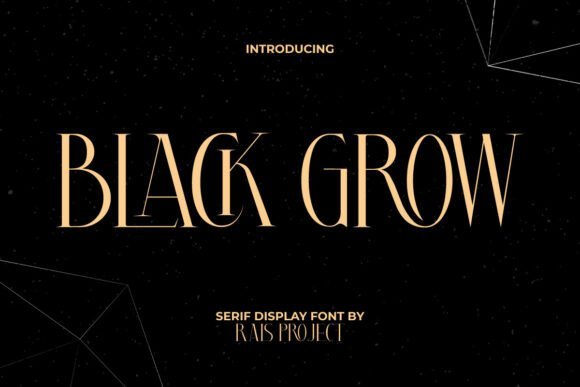 Black Grow Font - Featured Image