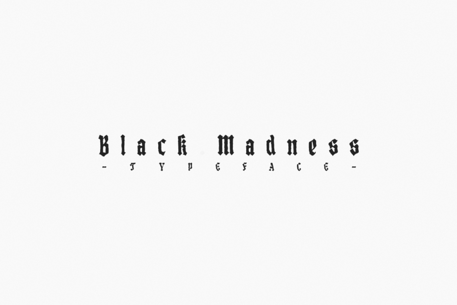 Black Madness Font - Featured Image