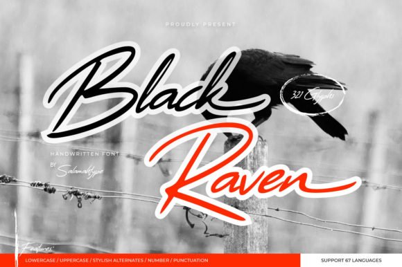 Black Raven Font - Featured Image