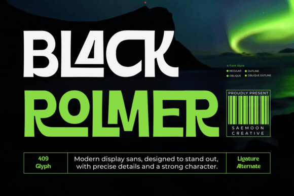 Black Rolmer Font - Featured Image