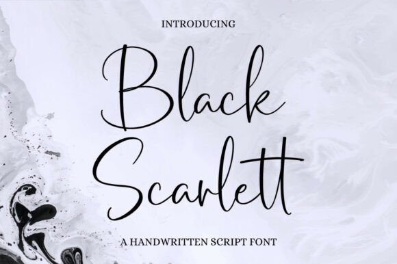 Black Scarlett Font - Featured Image