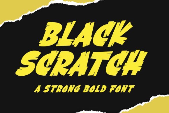 Black Scratch Font - Featured Image