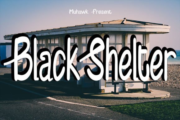 Black Shelter Font - Featured Image