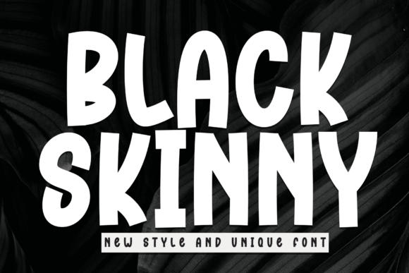 Black Skinny Font - Featured Image