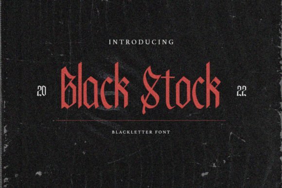 Black Stock Font - Featured Image