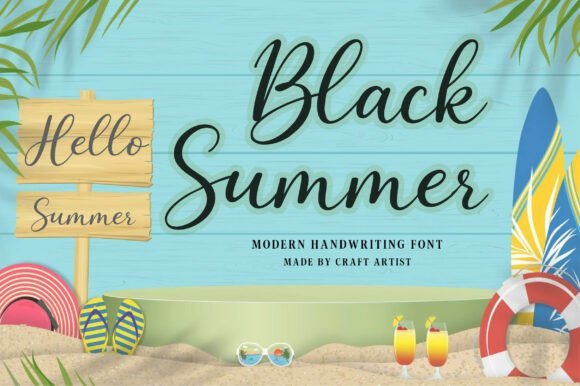 Black Summer Font - Featured Image