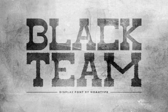Black Team Font - Featured Image