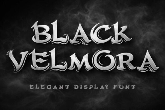 Black Velmora Font - Featured Image