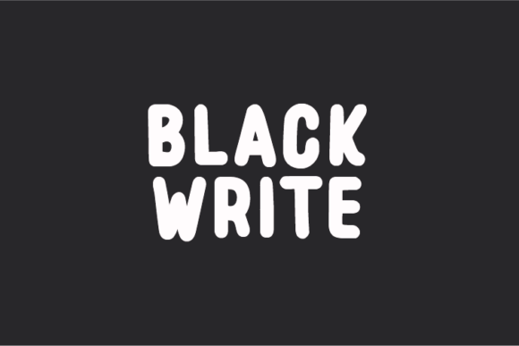 Black Write Font - Featured Image