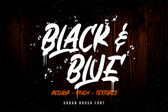 Black & Blue Font - Featured Image