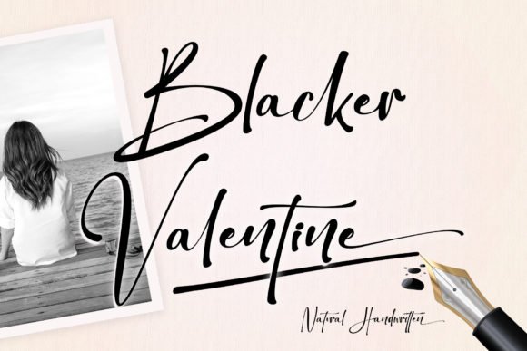 Blacker Valentine Font - Featured Image
