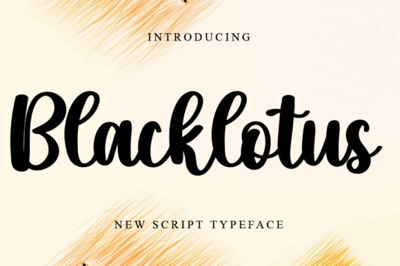 Blacklotus Font - Featured Image
