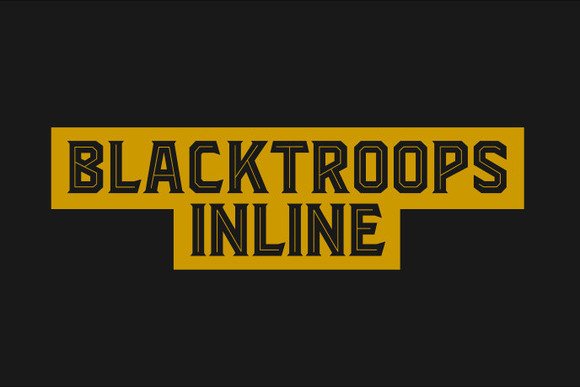 Blacktroops Inline Font - Featured Image