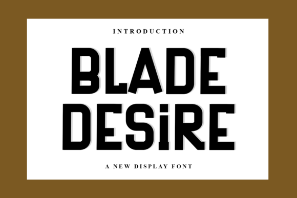 Blade Desire Font - Featured Image