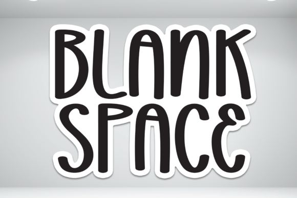 Blank Space Font - Featured Image
