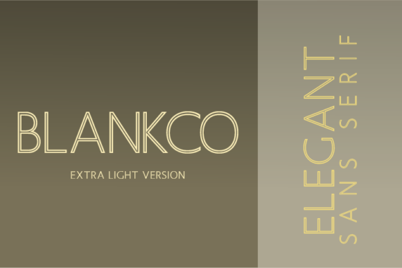 Blankco Outline Extra Light Font - Featured Image