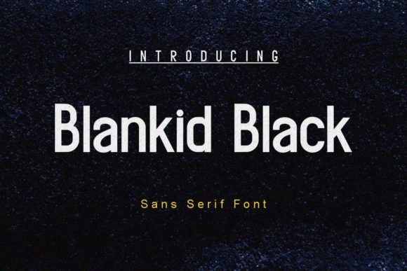 Blankid Black Font - Featured Image