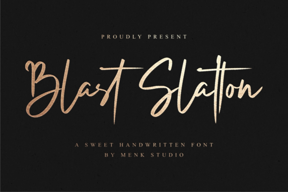 Blast Slatton Font - Featured Image