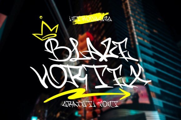 Blaze Vortex Font - Featured Image