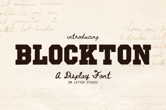 Blockton Font - Featured Image