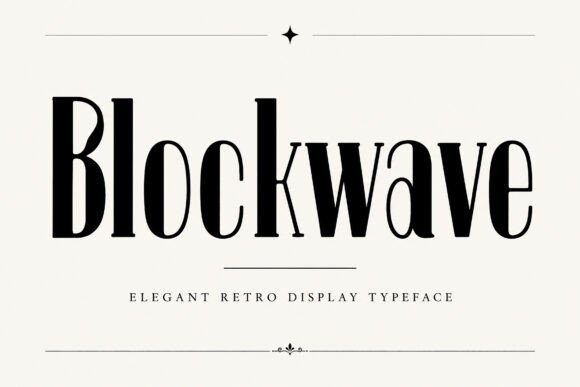 Blockwave Font - Featured Image