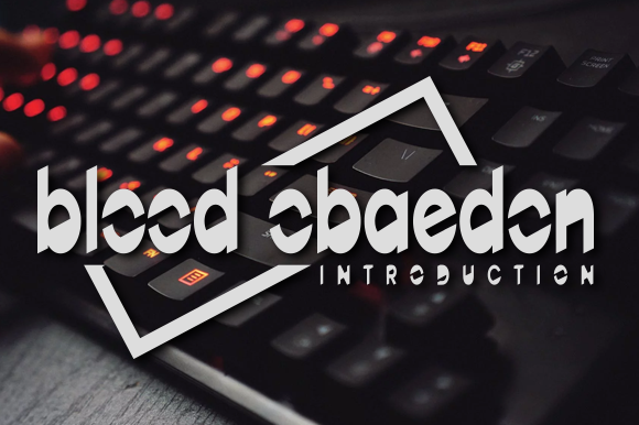 BloodObaedon Font - Featured Image