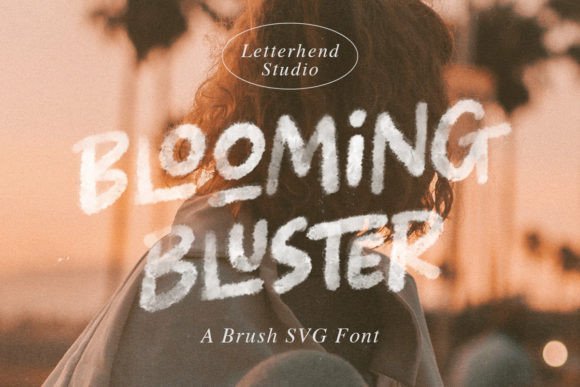 Blooming Bluster Font - Featured Image