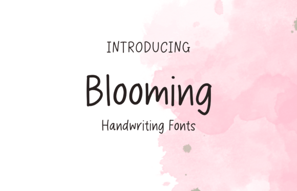 Blooming Font - Featured Image