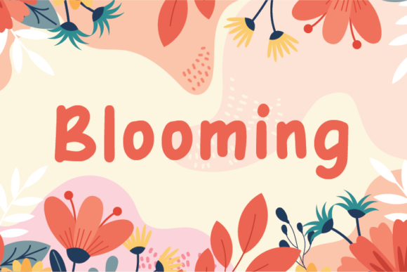 Blooming Font - Featured Image