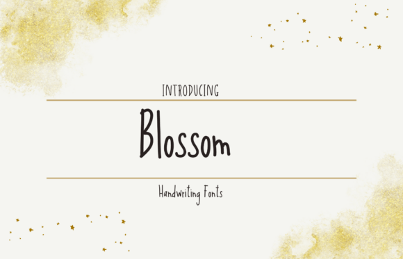 Blossom Font - Featured Image