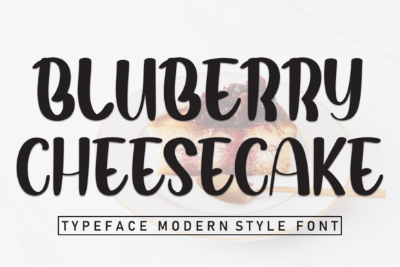 Bluberry Cheesecake Font - Featured Image