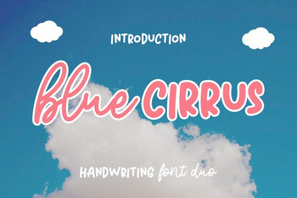 Blue Cirrus Font - Featured Image