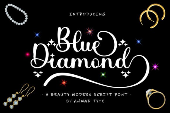 Blue Diamond Font - Featured Image