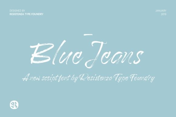 Blue Jeans Font - Featured Image