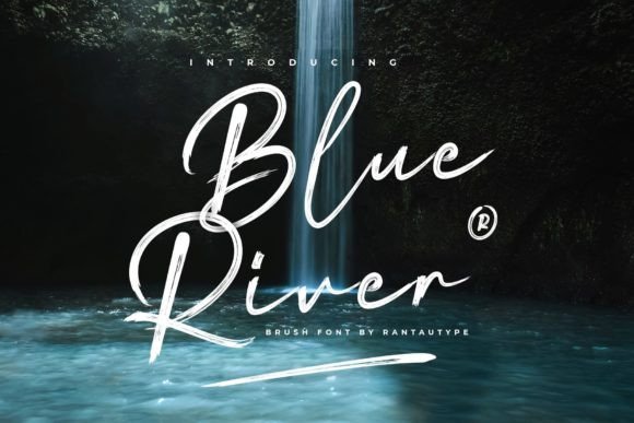 Blue River Font - Featured Image