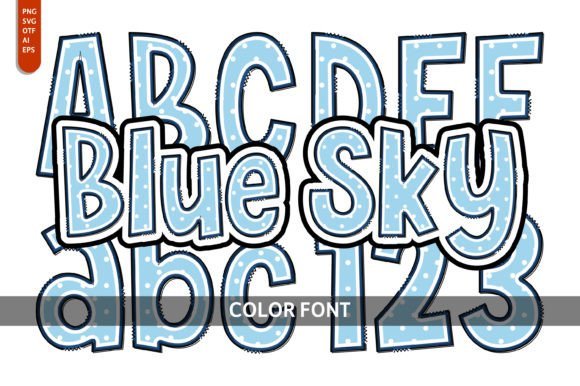 Blue Sky Font - Featured Image