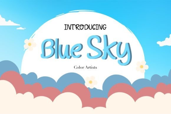Blue Sky Font - Featured Image