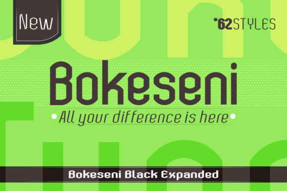 Bokeseni Black Expanded Font - Featured Image