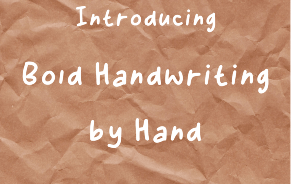 Bold Handwriting by Hand Font - Featured Image