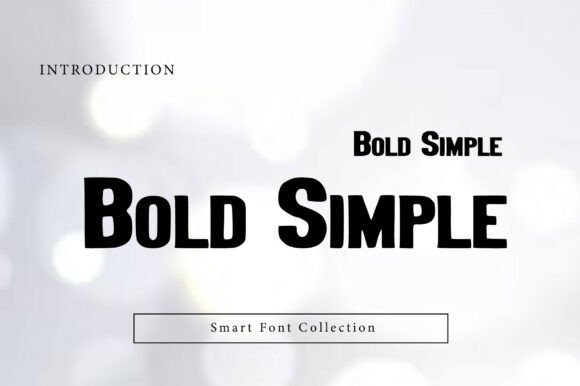 Bold Simple Font - Featured Image
