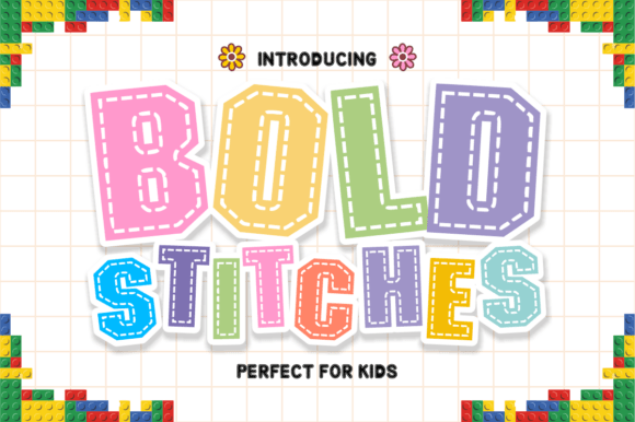 Bold Stitches Font - Featured Image
