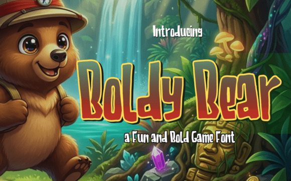 Boldy Bear Font - Featured Image