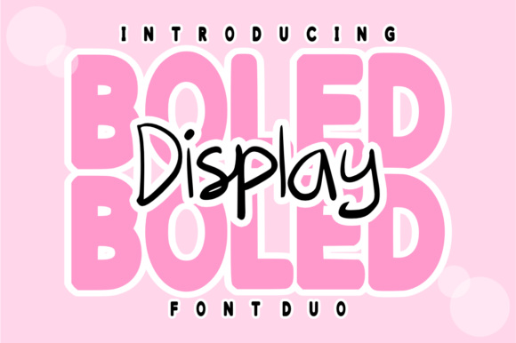 Boled Display Duo Font - Featured Image